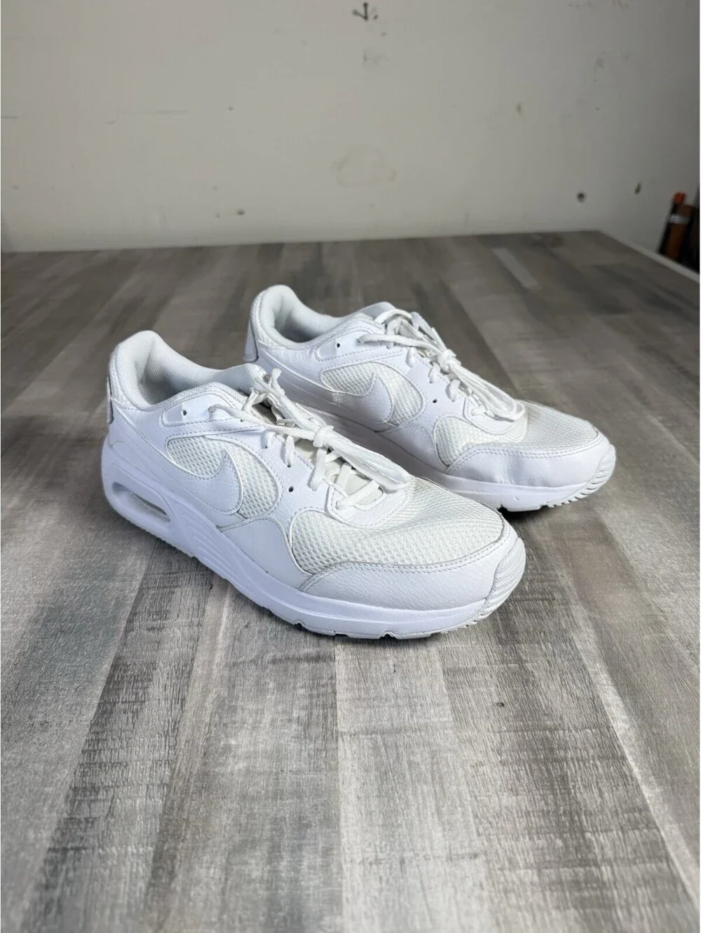 Nike Womens Air Max SC CW4554-101 White Low Top Lace-Up Tennis Shoes Size 11